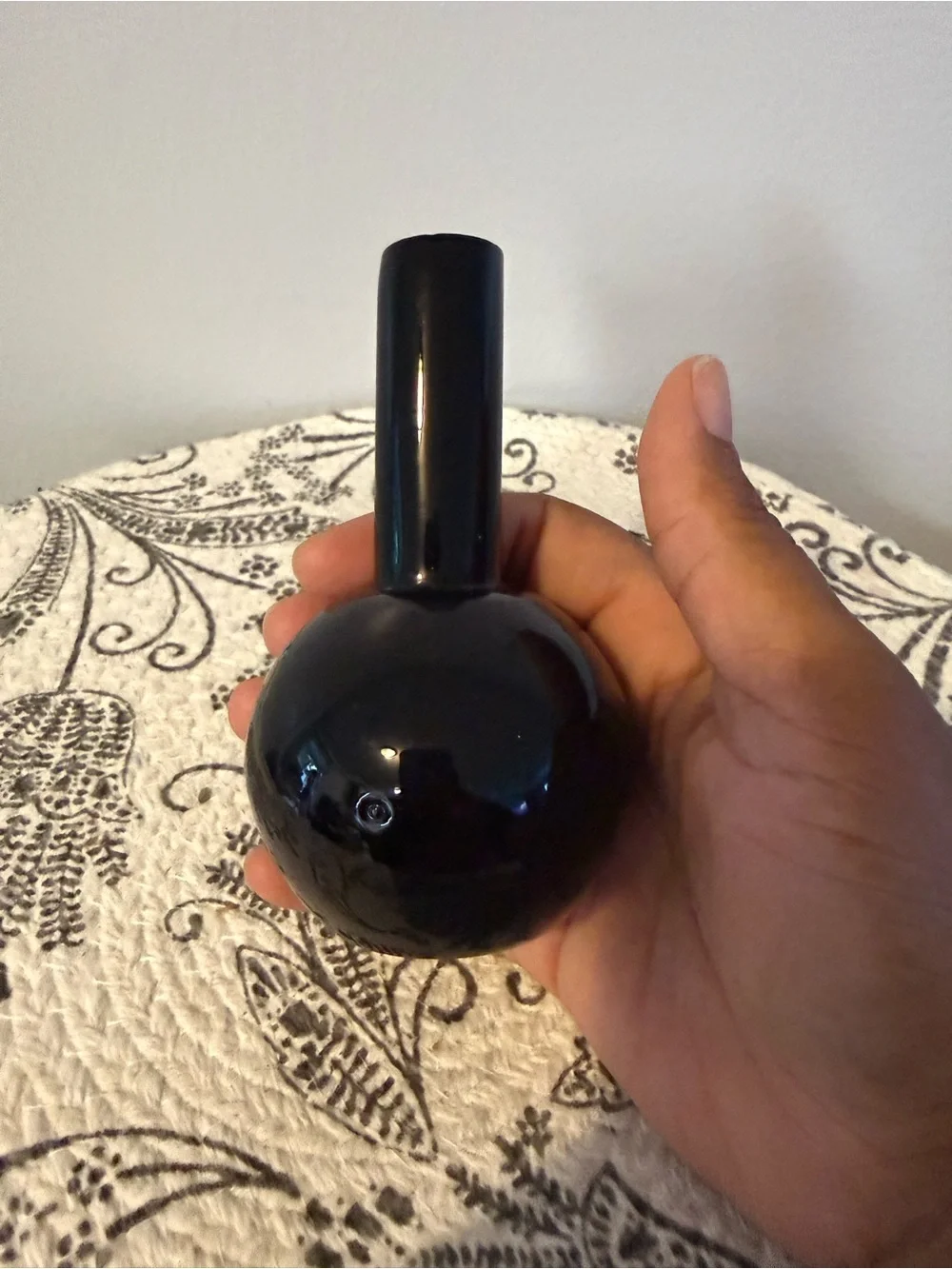Black Amethyst Dark PurpleHand Blown Glass 4 1/2